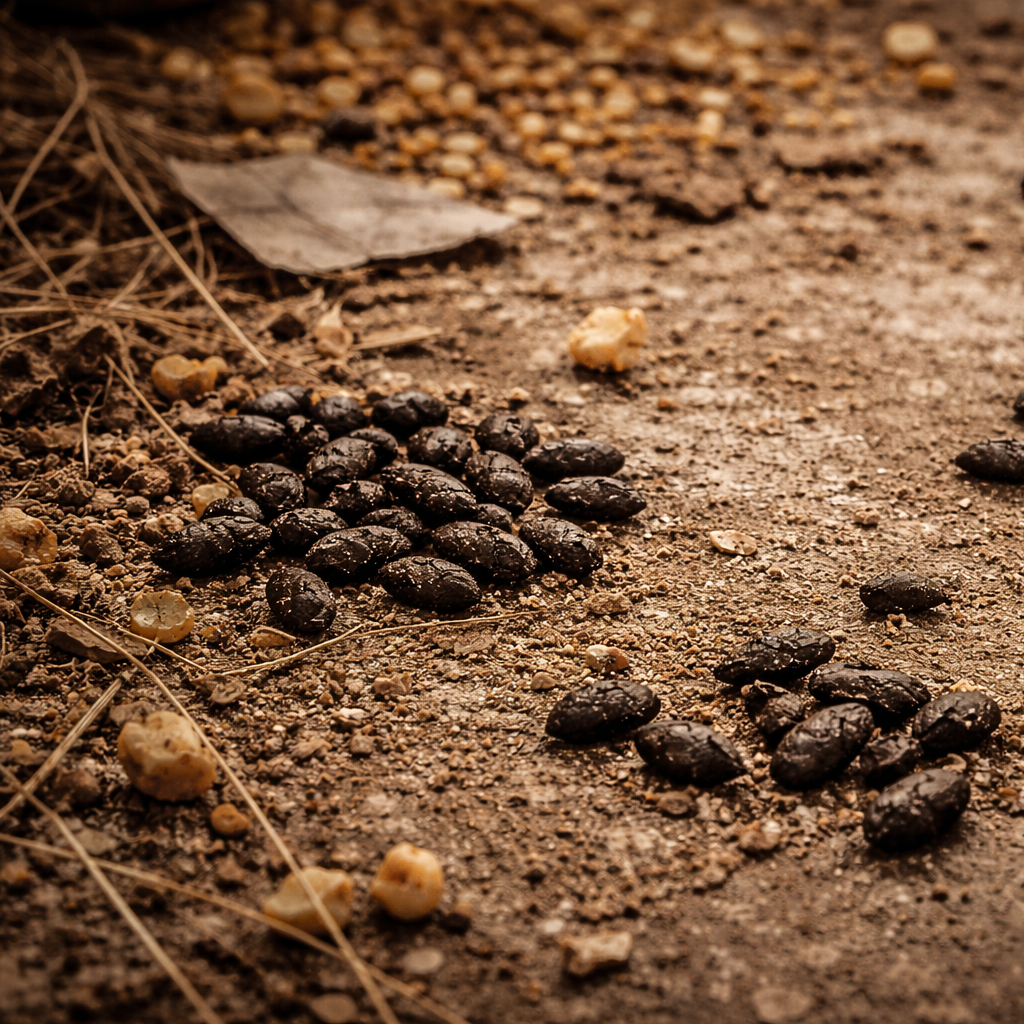 Excréments de rongeurs