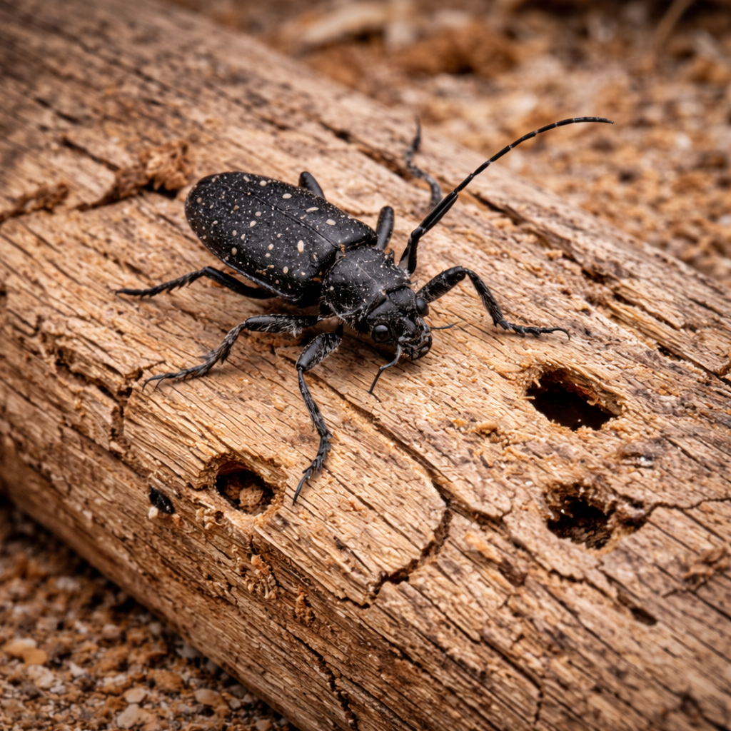 Infestation de capricornes