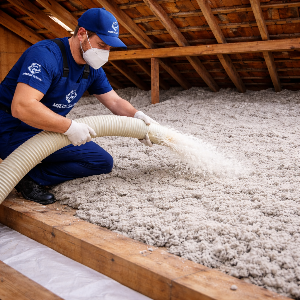 Soufflage laine de verre