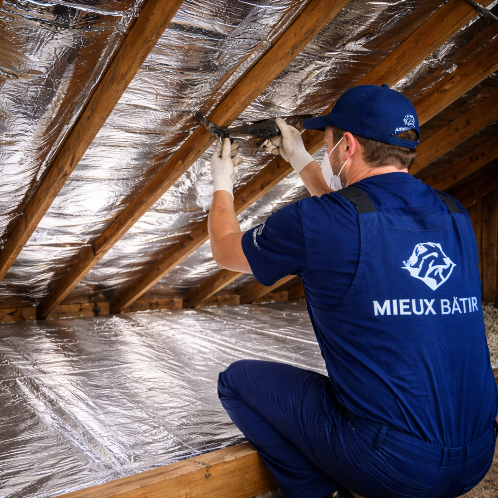 Thermoréflexion sous toiture