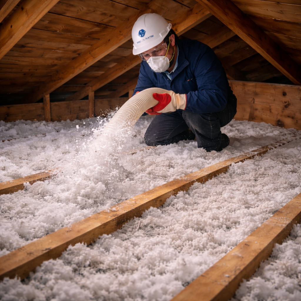 Isolation légèrement insuffisante → complément par soufflage
