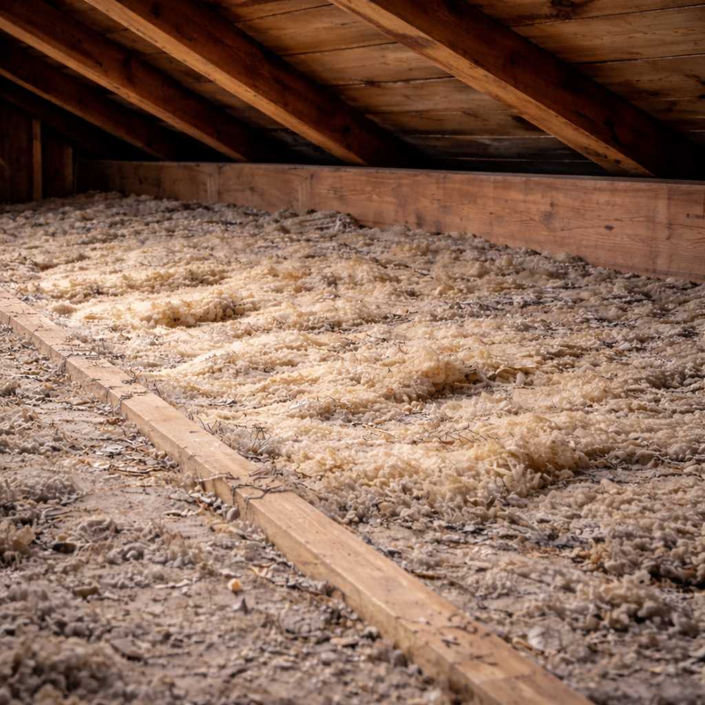 Isolation tassée → remplacement complet