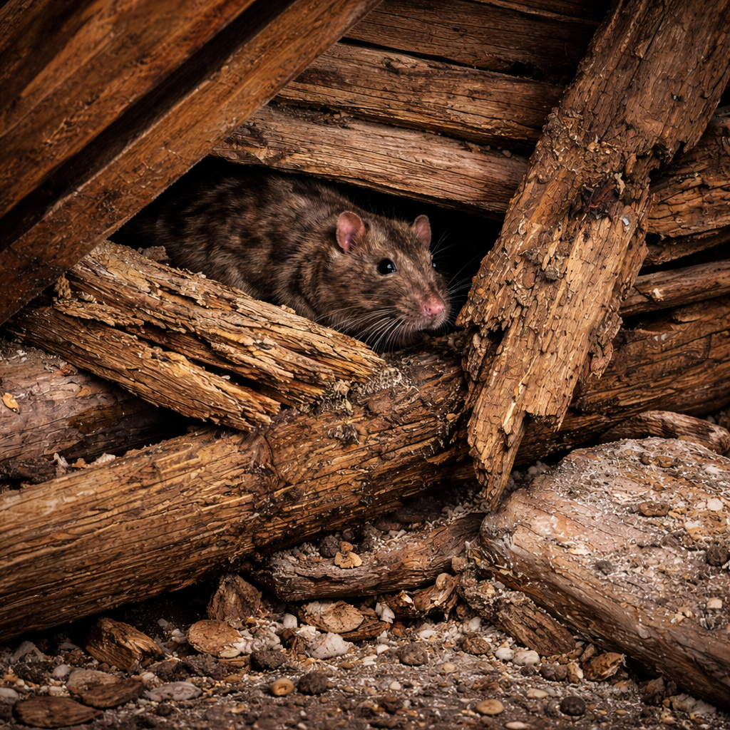 Détérioration de la structure bois