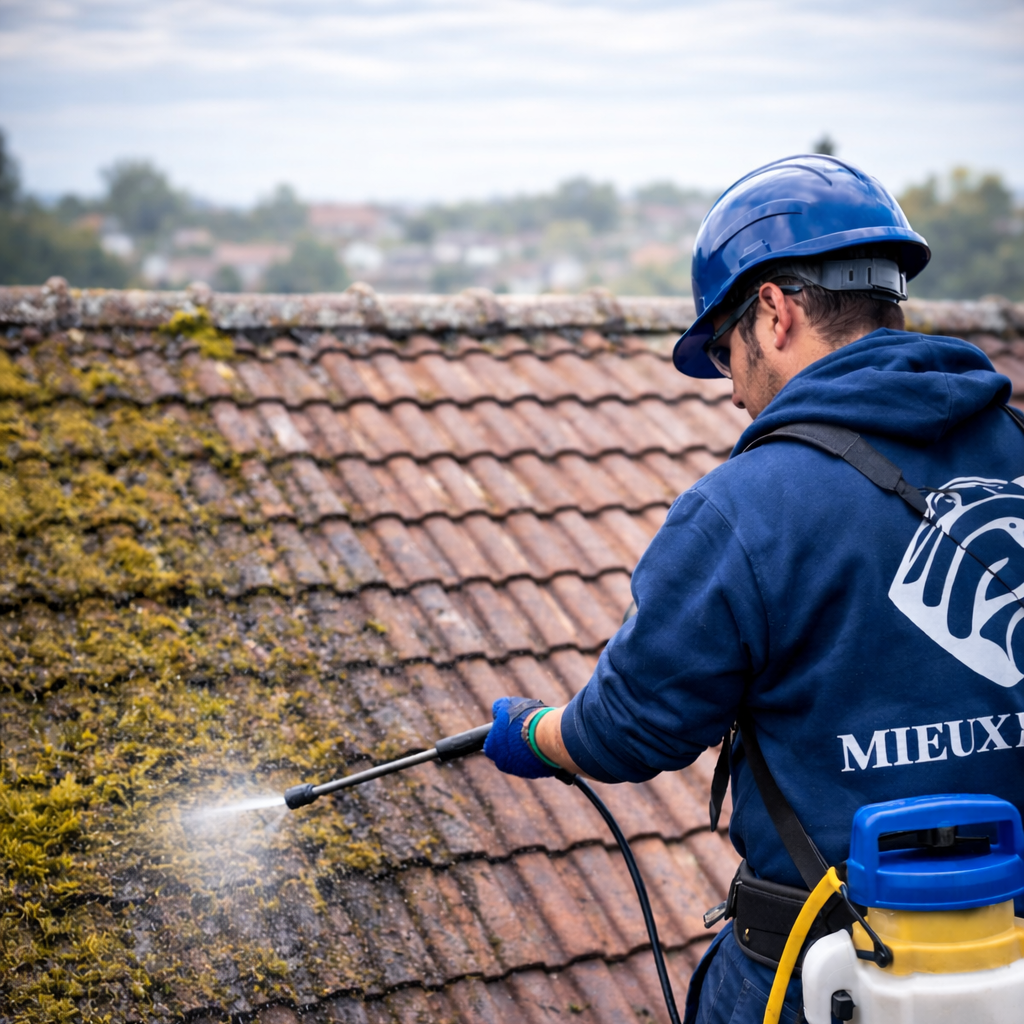 Traitement fongicide, algicide et bactéricid