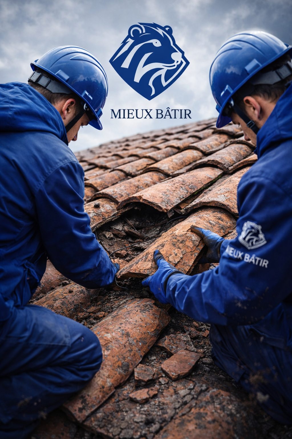 Réparation tuiles cassées