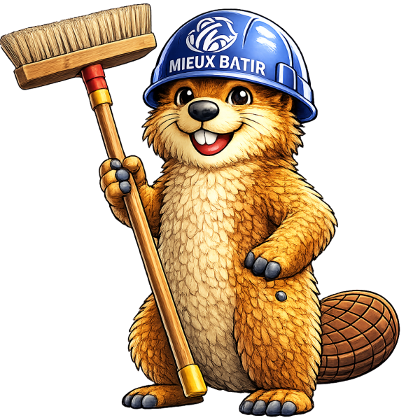 mascotte qui nettoie